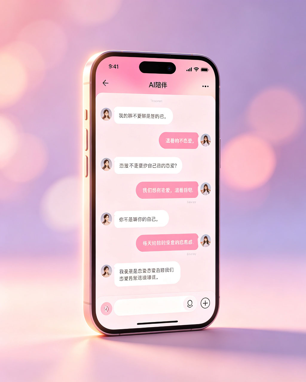 ai风月AI智能陪伴恋爱助手聊天界面展示